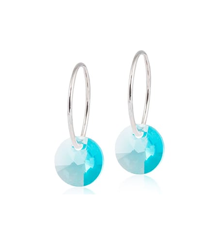 Blomdahl Örhängen Round, Turquoise