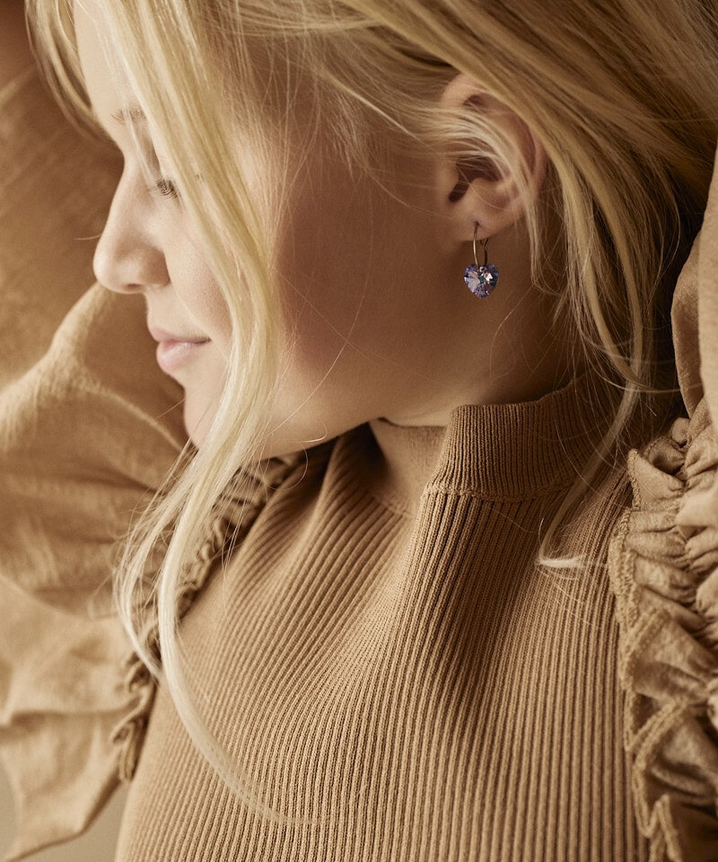Blomdahl Örhängen Ear Ring, Heart, Lilac