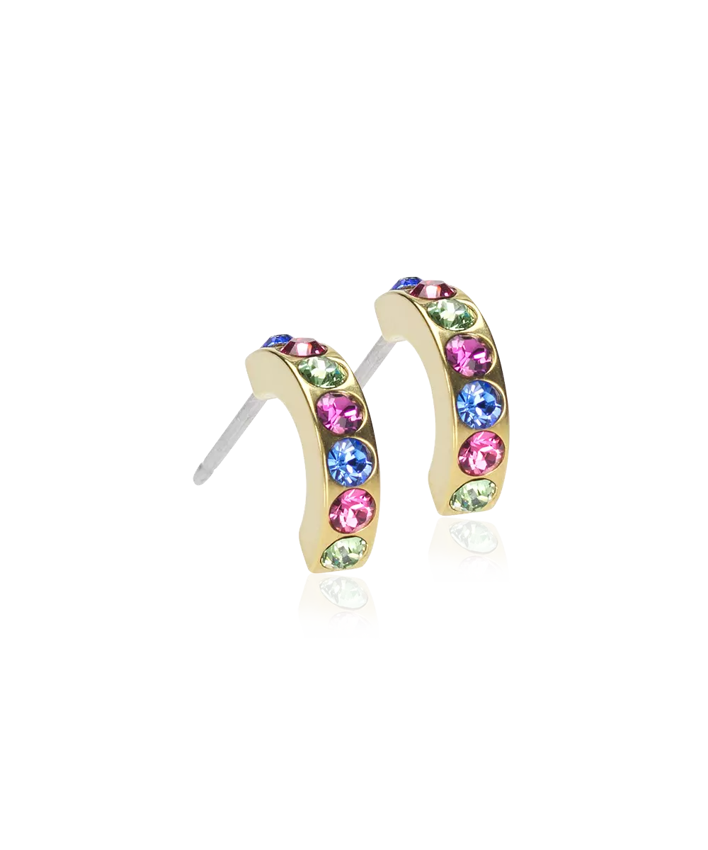 Blomdahl Örhängen Pendant Brilliance Curved 10 mm, Fantasy