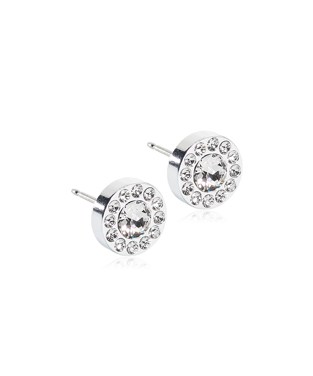 Blomdahl Örhängen Brilliance Halo 8 mm, Crystal