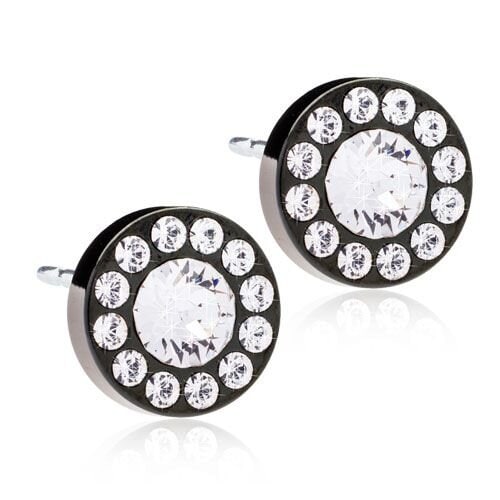 Blomdahl Örhängen Brilliance Halo 8 mm, Crystal