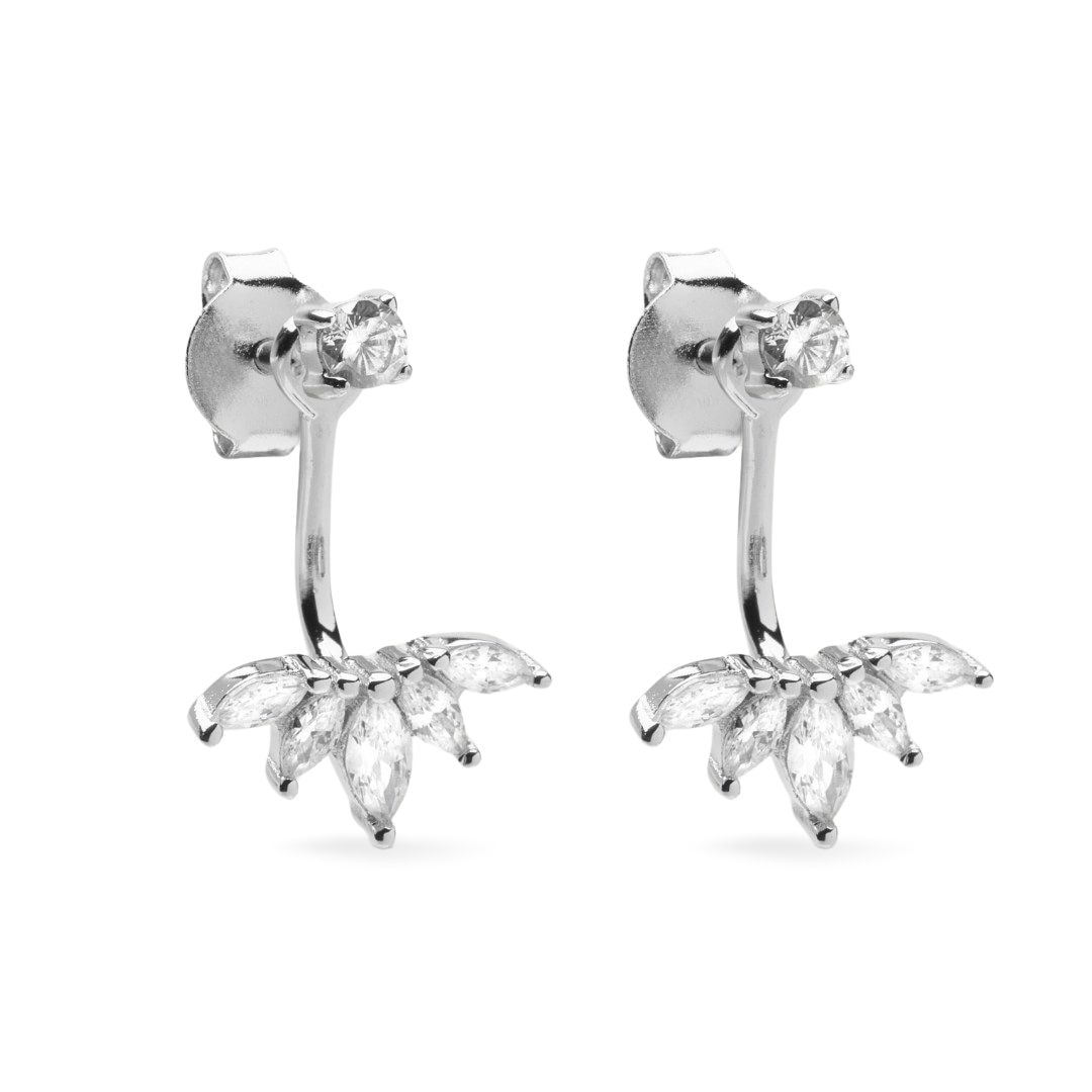 Petite Sparkles örhängen - Silverplätering