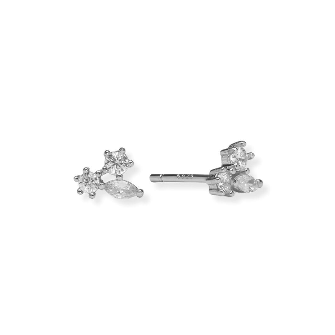 Iris örhängen - Silverplätering