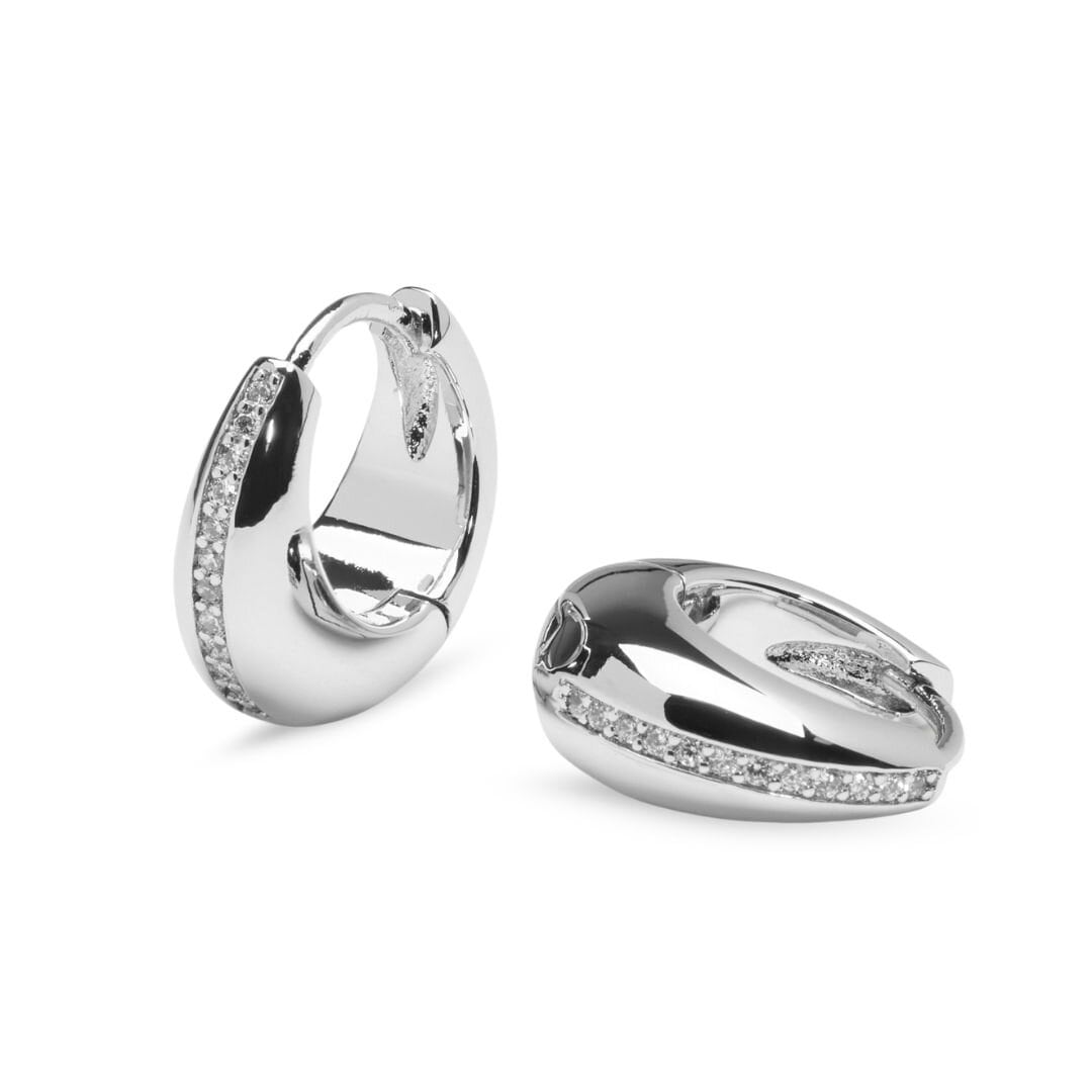 Bonfire örhängen - Silverplätering
