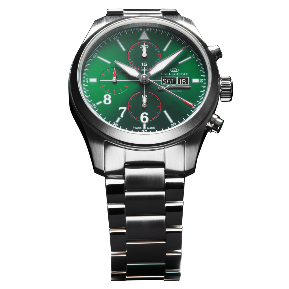Carl Gustaf Kronograf 7750 Forest Green