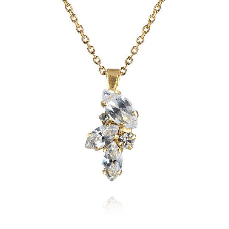 Adele Necklace Gold Crystal