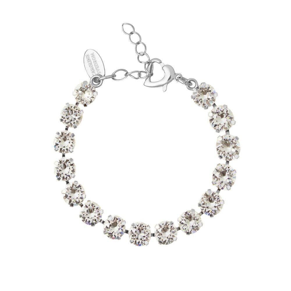 Cora Bracelet Rhodium Crystal