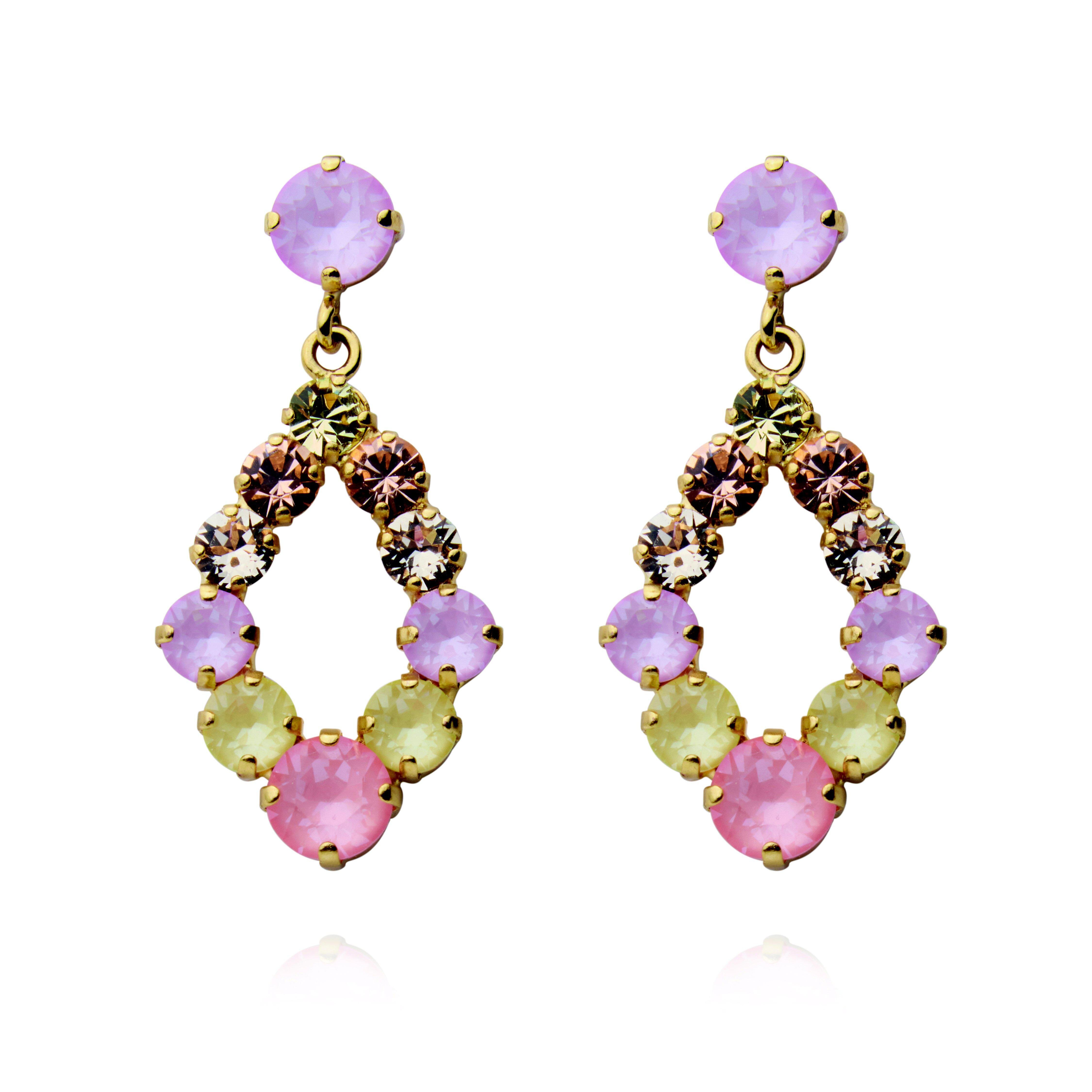 Mini Delia Earrings Gold Dreamscape Combo