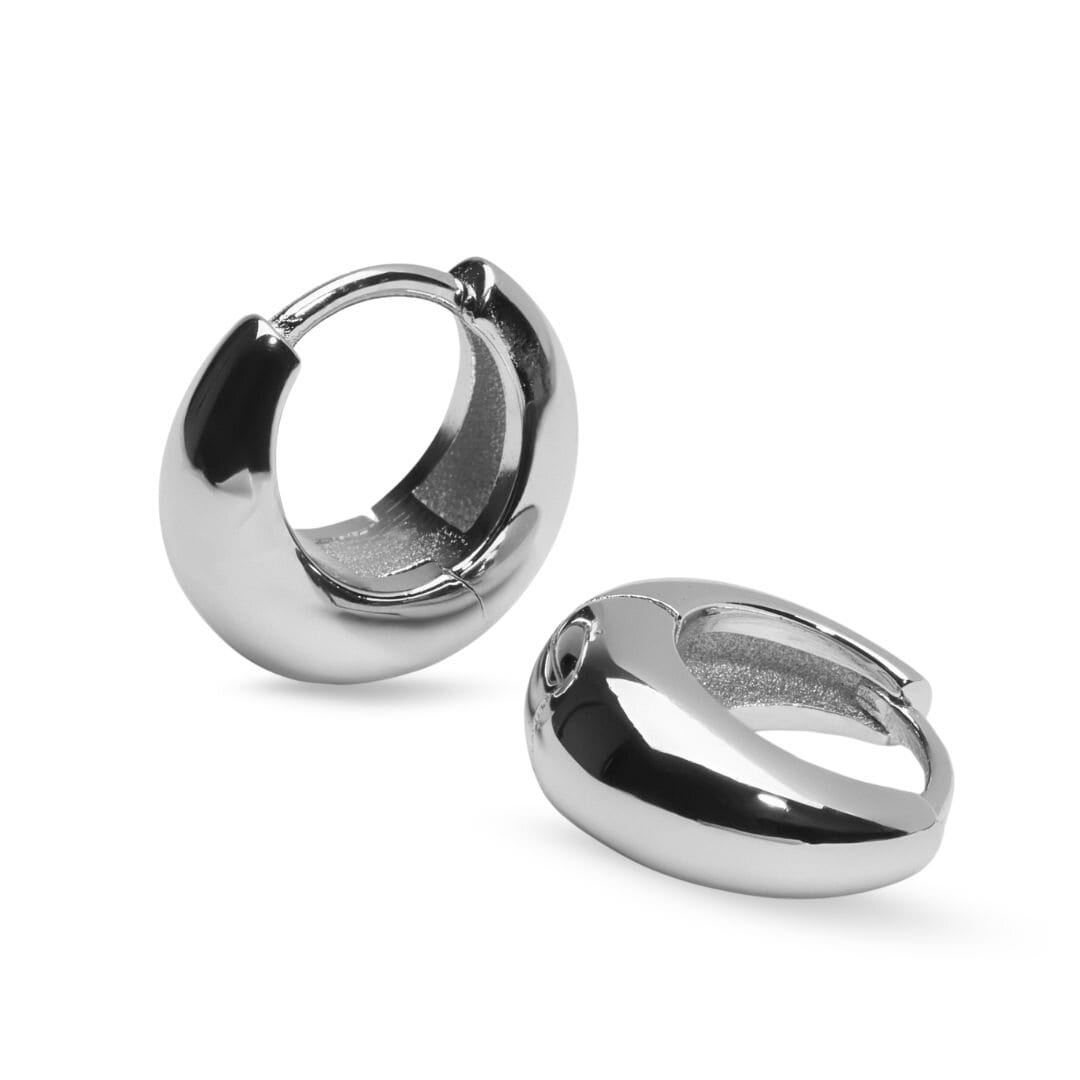 Dewdrop örhängen - Silverplätering