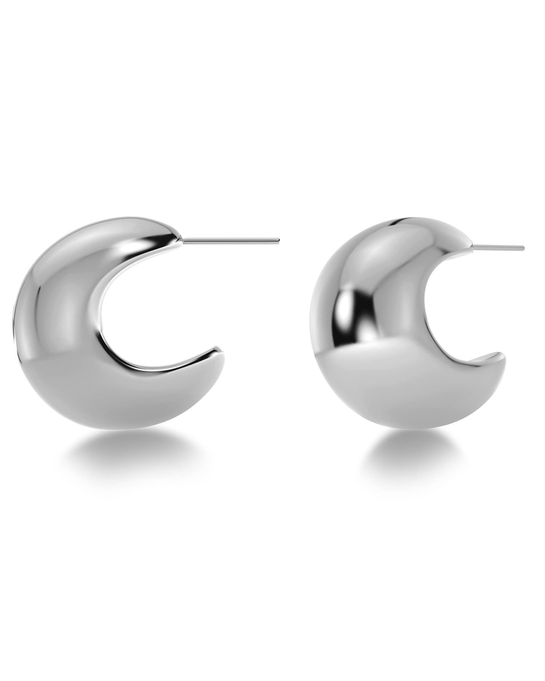 Edblad Bold Creoles L Silver