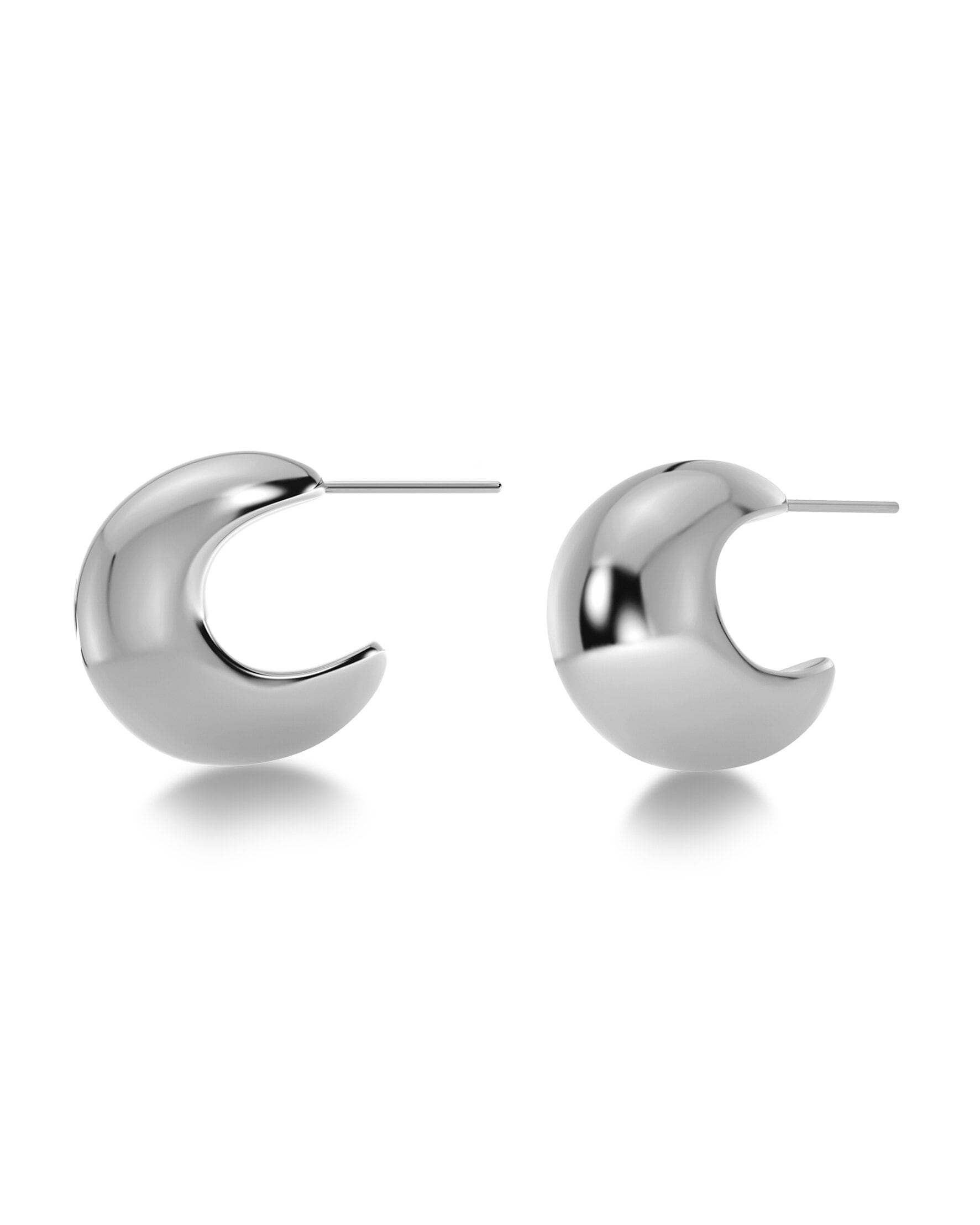 Edblad Bold Creoles S Silver