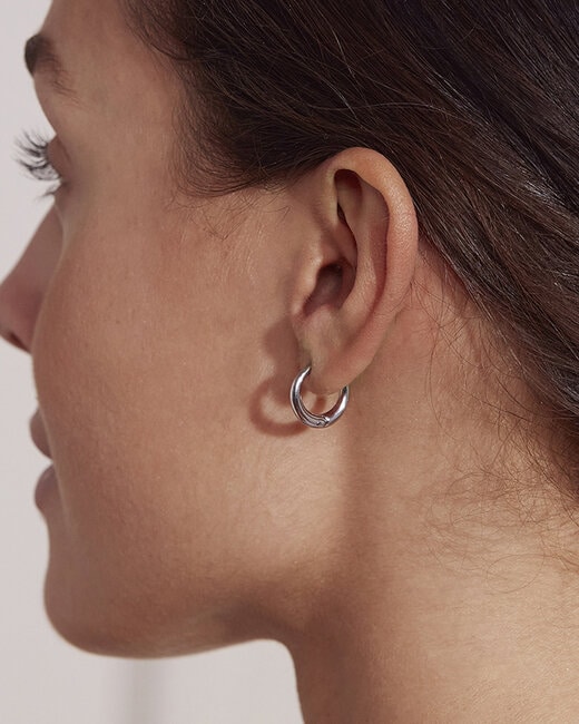Edblad Furo Hoops S Silver