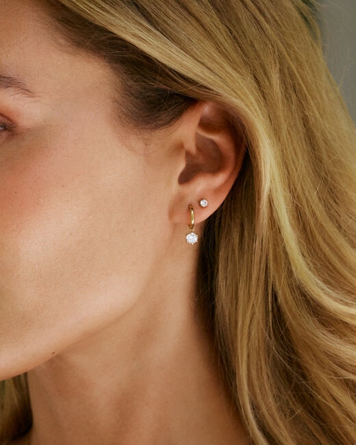 Edblad Crown Hoops Gold