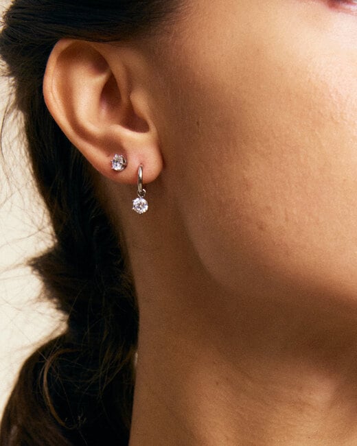 Edblad Crown Hoops Silver