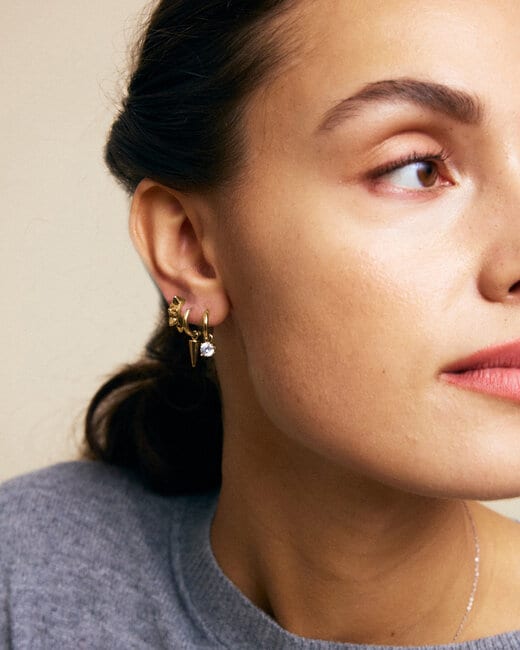 Edblad Peak Hoops One Heart Gold