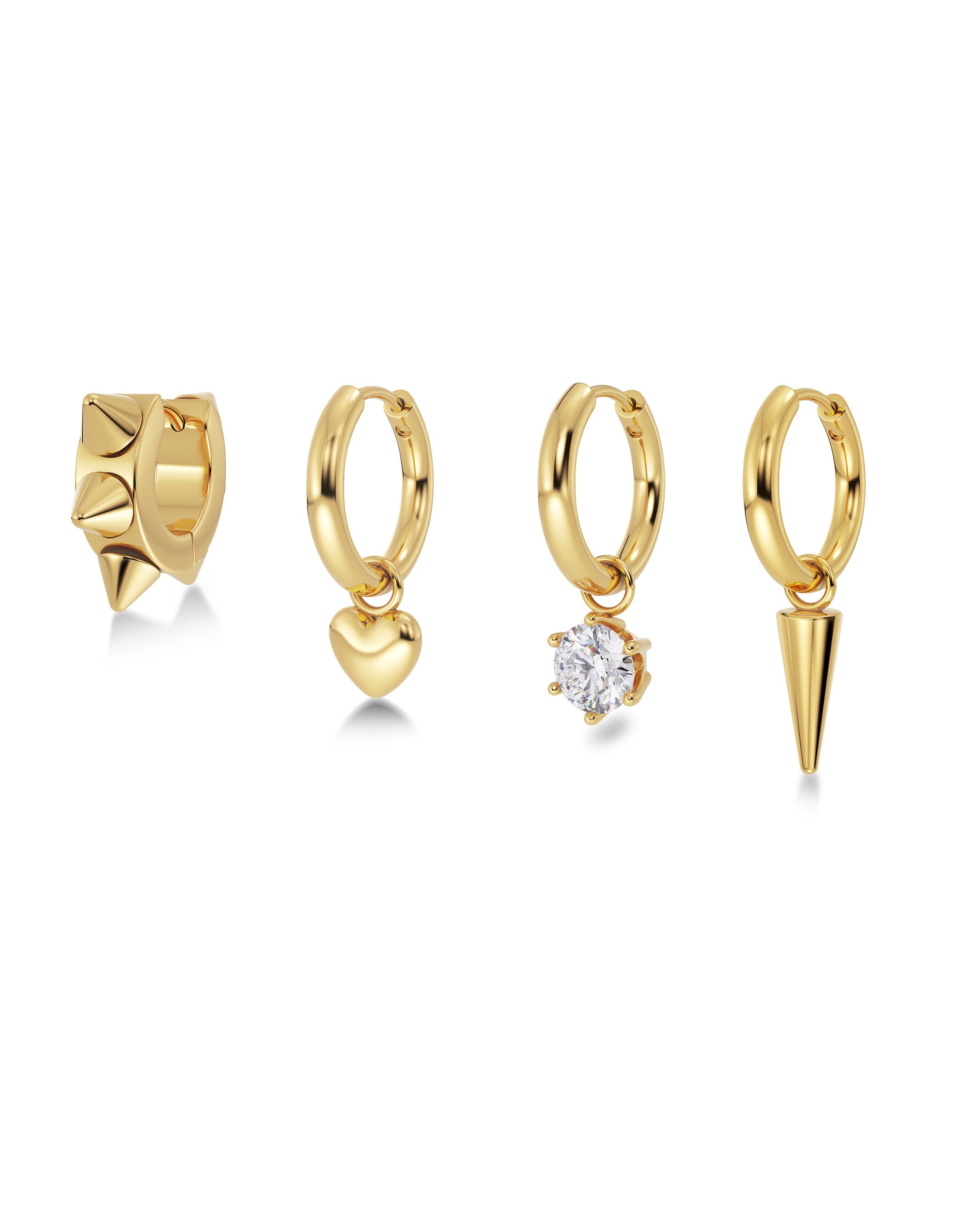 Edblad Peak Hoops One Heart Gold