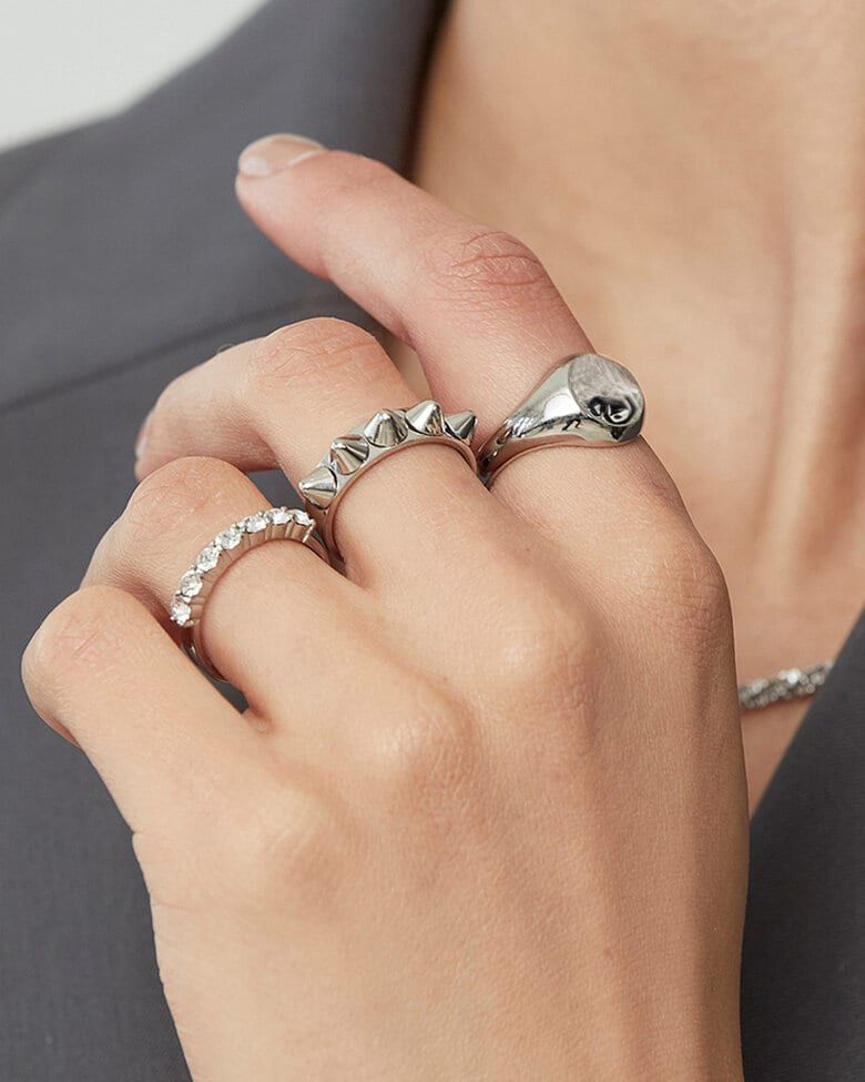 Edblad Peak Ring Single Silver