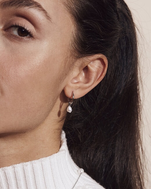 Edblad Perla Hoops Silver