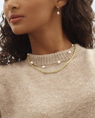 Edblad Perla Necklace Multi Gold