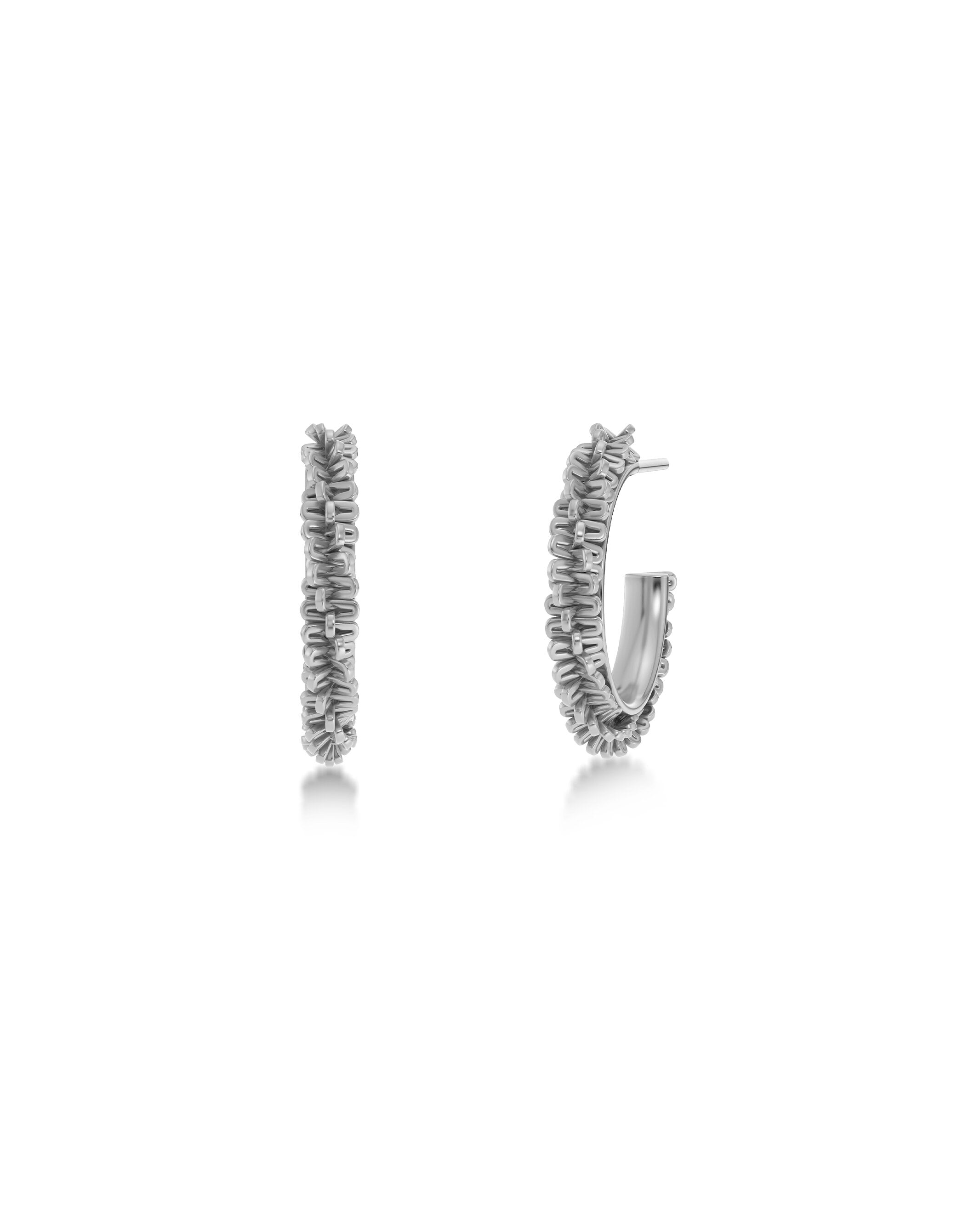 Edblad Tinsel Creoles S Silver