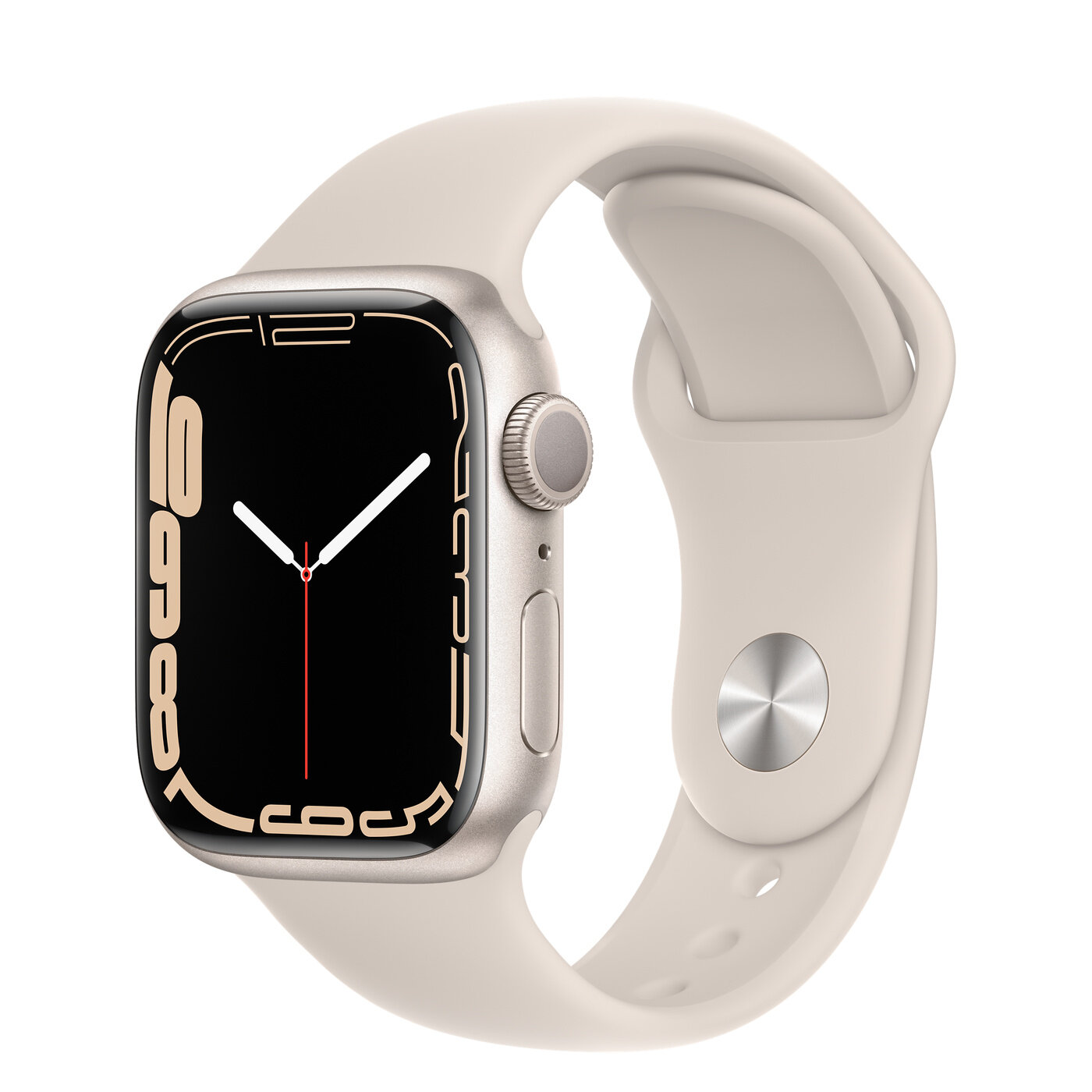 Apple Watch Series 7 Aluminiumboett, Sportband - Stjärnglans