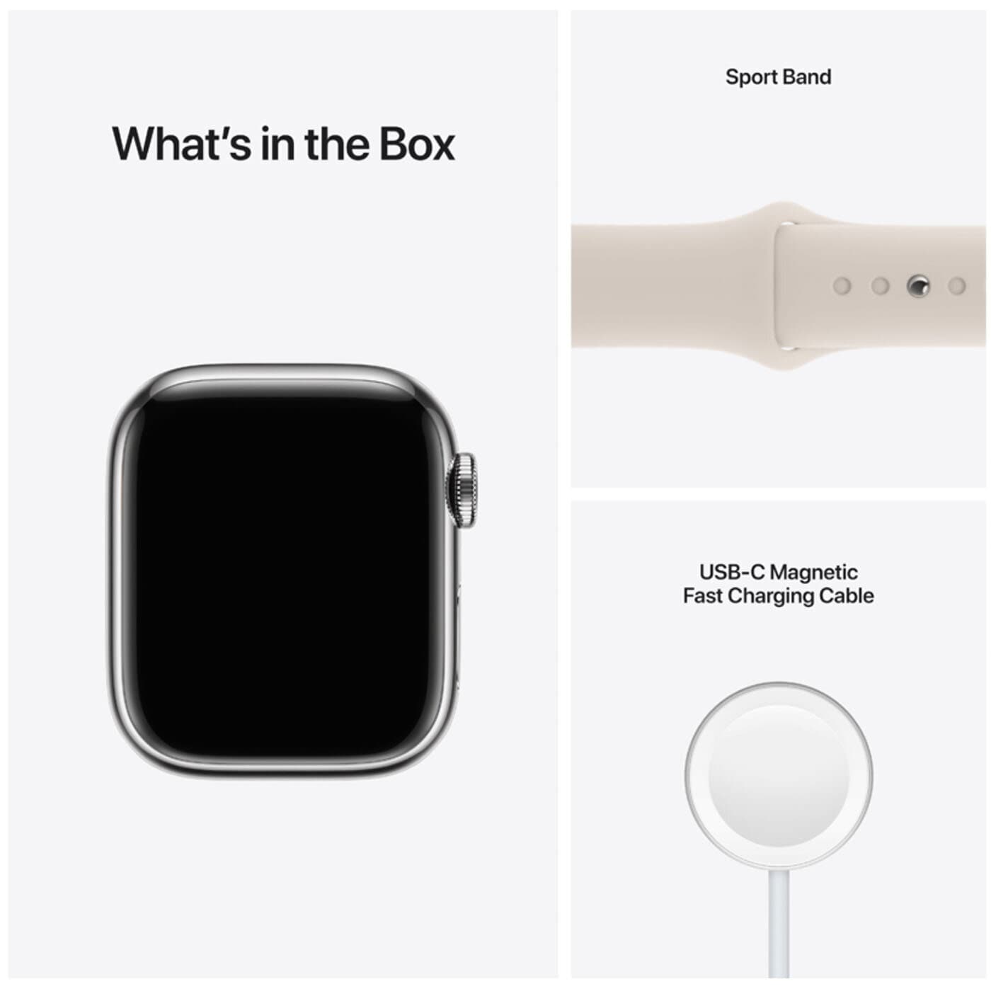 Apple Watch Series 7 Rostfri stålboett