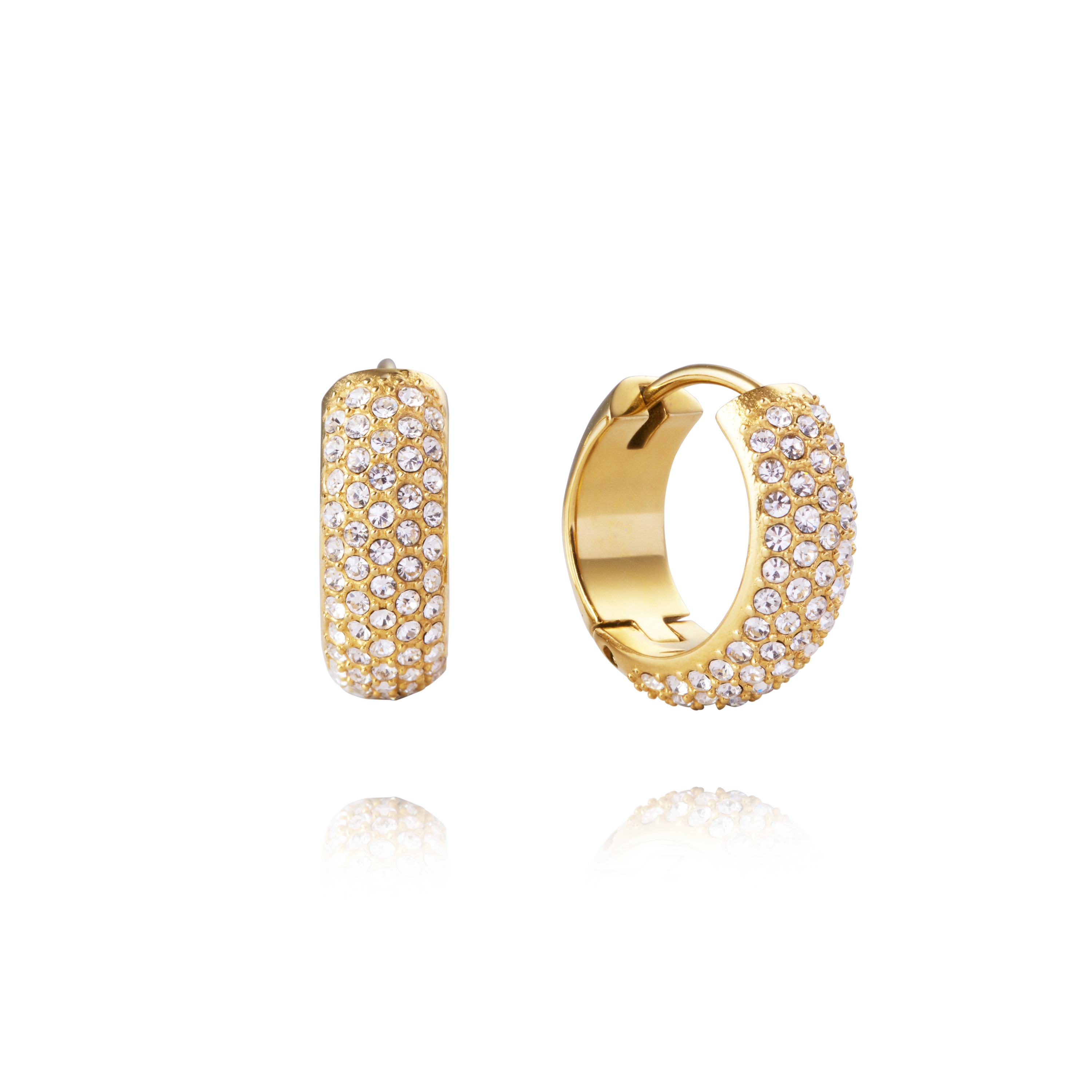 Mockberg Amour Gold Hoops Small Medium