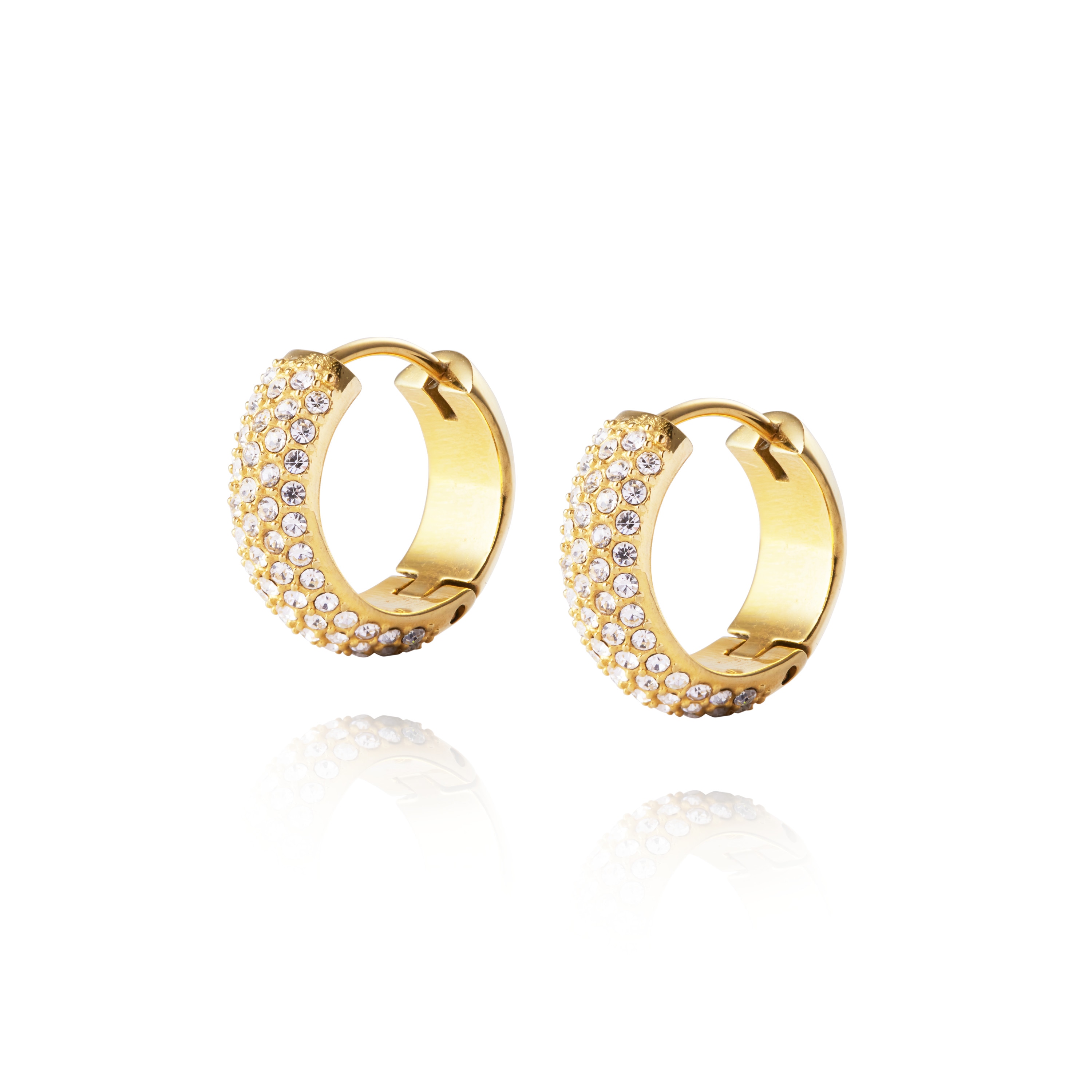 Mockberg Amour Gold Hoops Small Medium