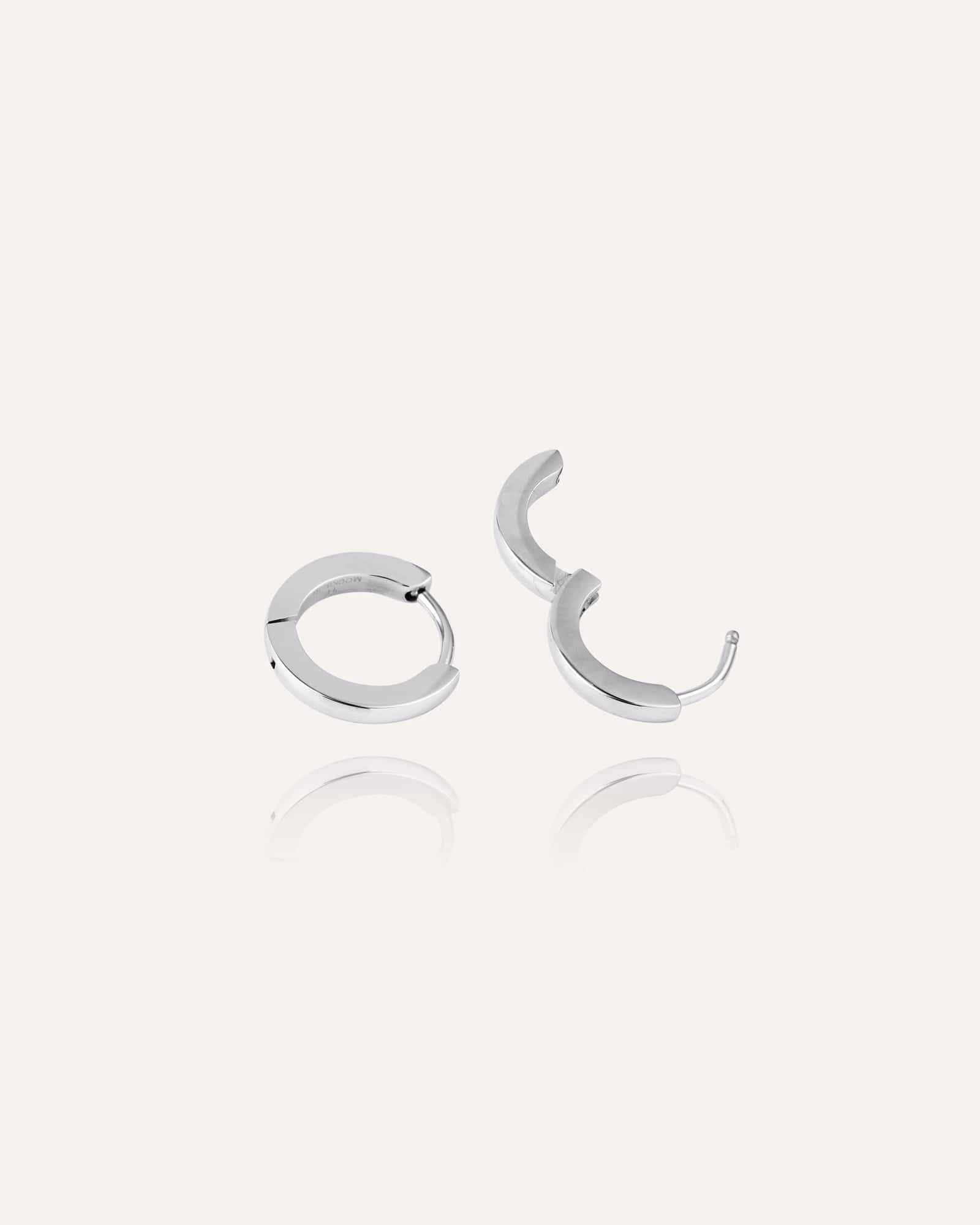 Mockberg Classic Silver Hoops Small