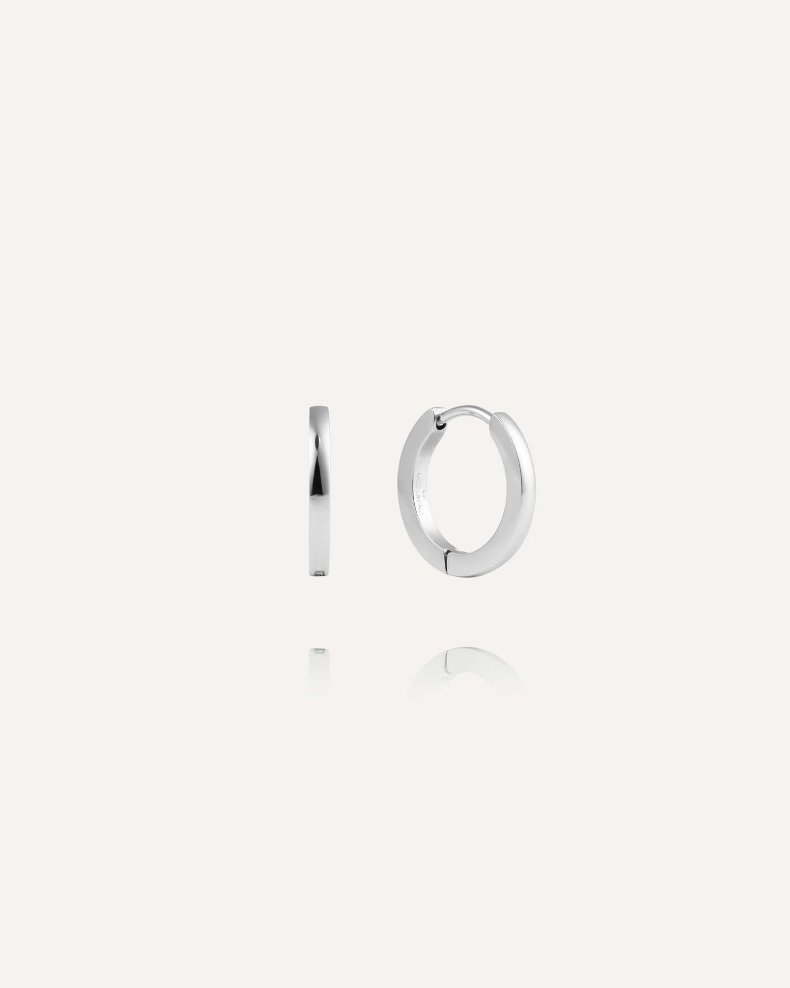 Mockberg Classic Silver Hoops Medium