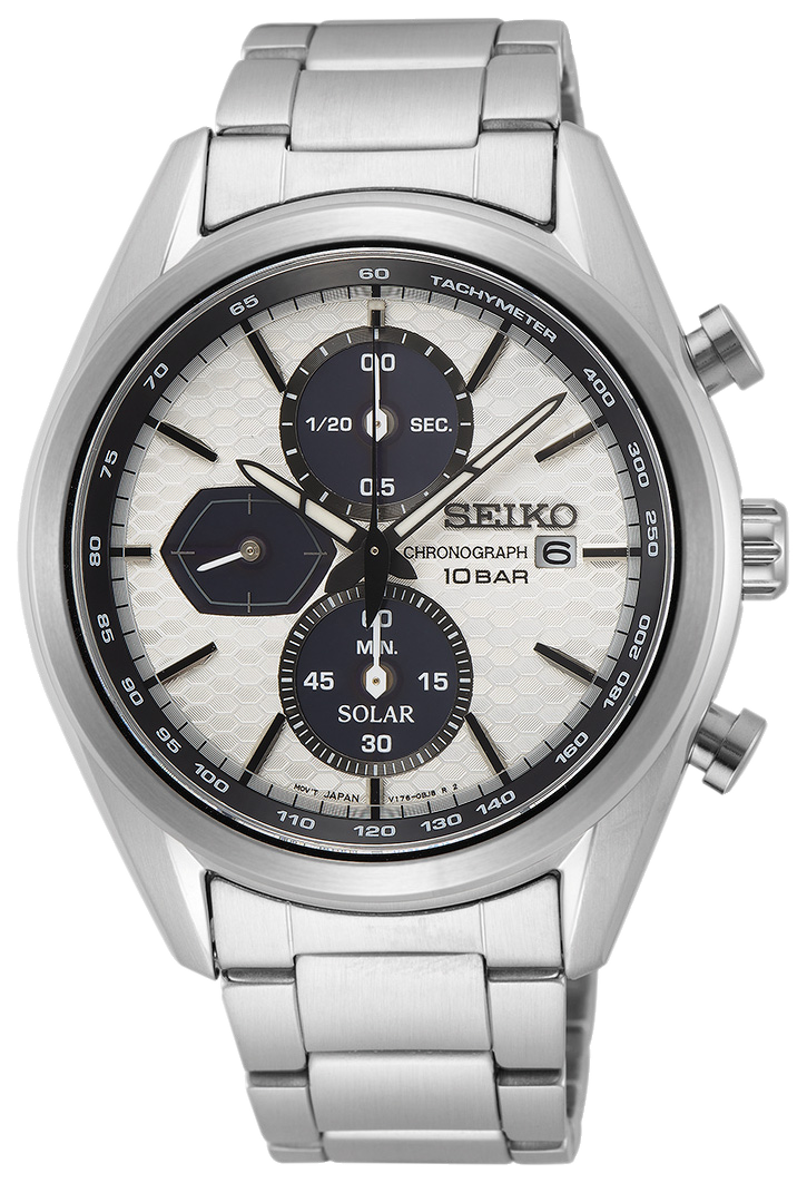 Seiko Basic Herr Solar Kronograf