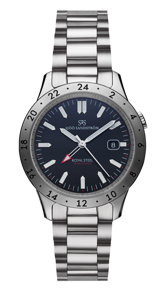 Sjöö Sandström Royal Steel Worldtimer