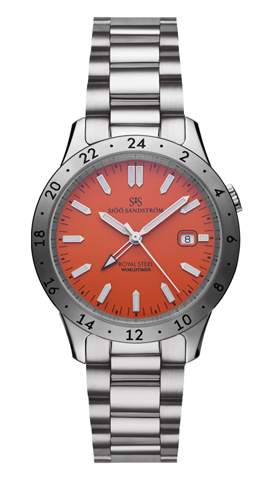 Sjöö Sandström Royal Steel Worldtimer