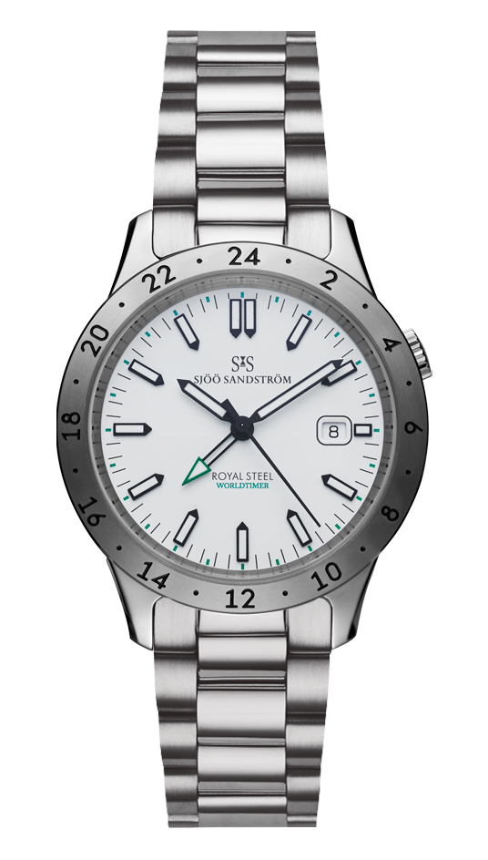 Sjöö Sandström Royal Steel Worldtimer