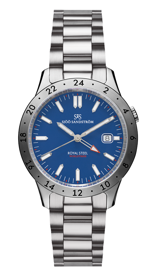 Sjöö Sandström Royal Steel Worldtimer
