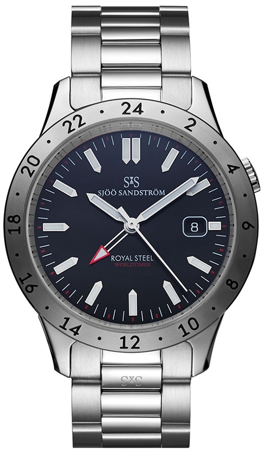 Sjöö Sandström Royal Steel Worldtimer