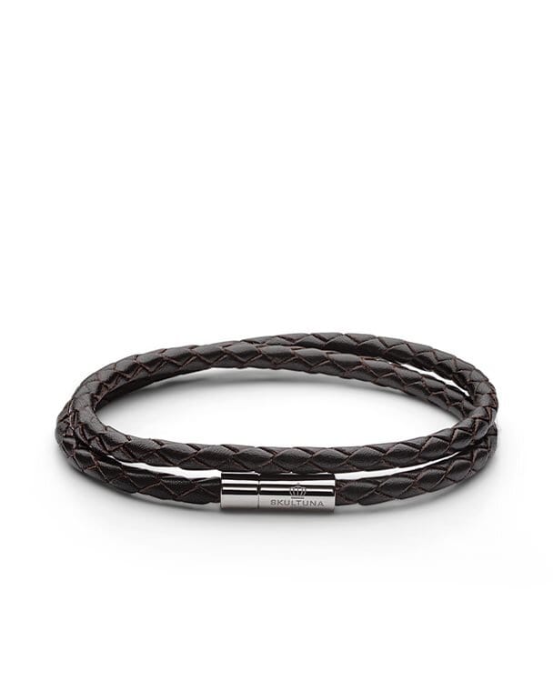 Skultuna Leather bracelet two rows