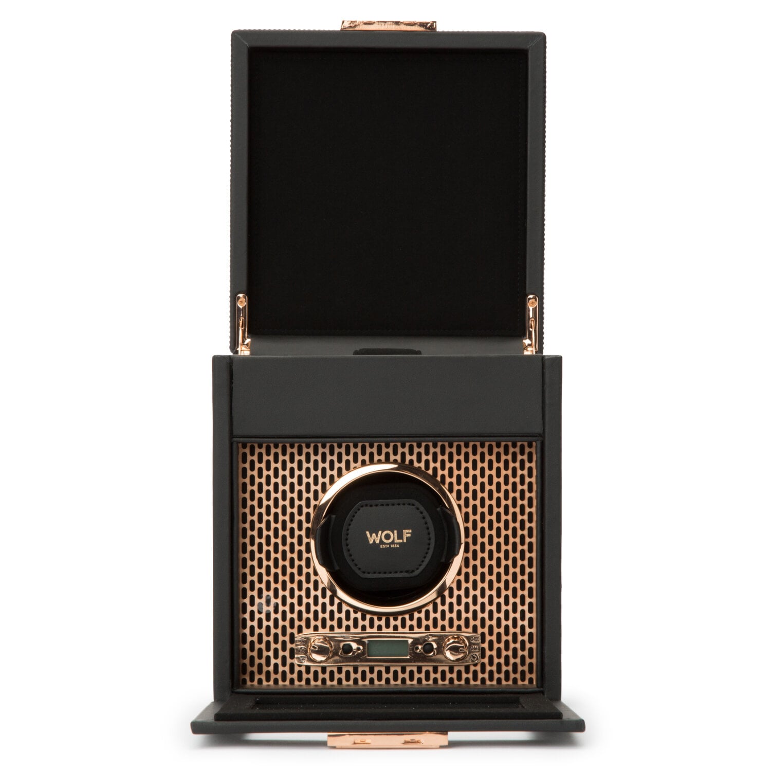 WOLF Axis Single Watch Winder with Storage