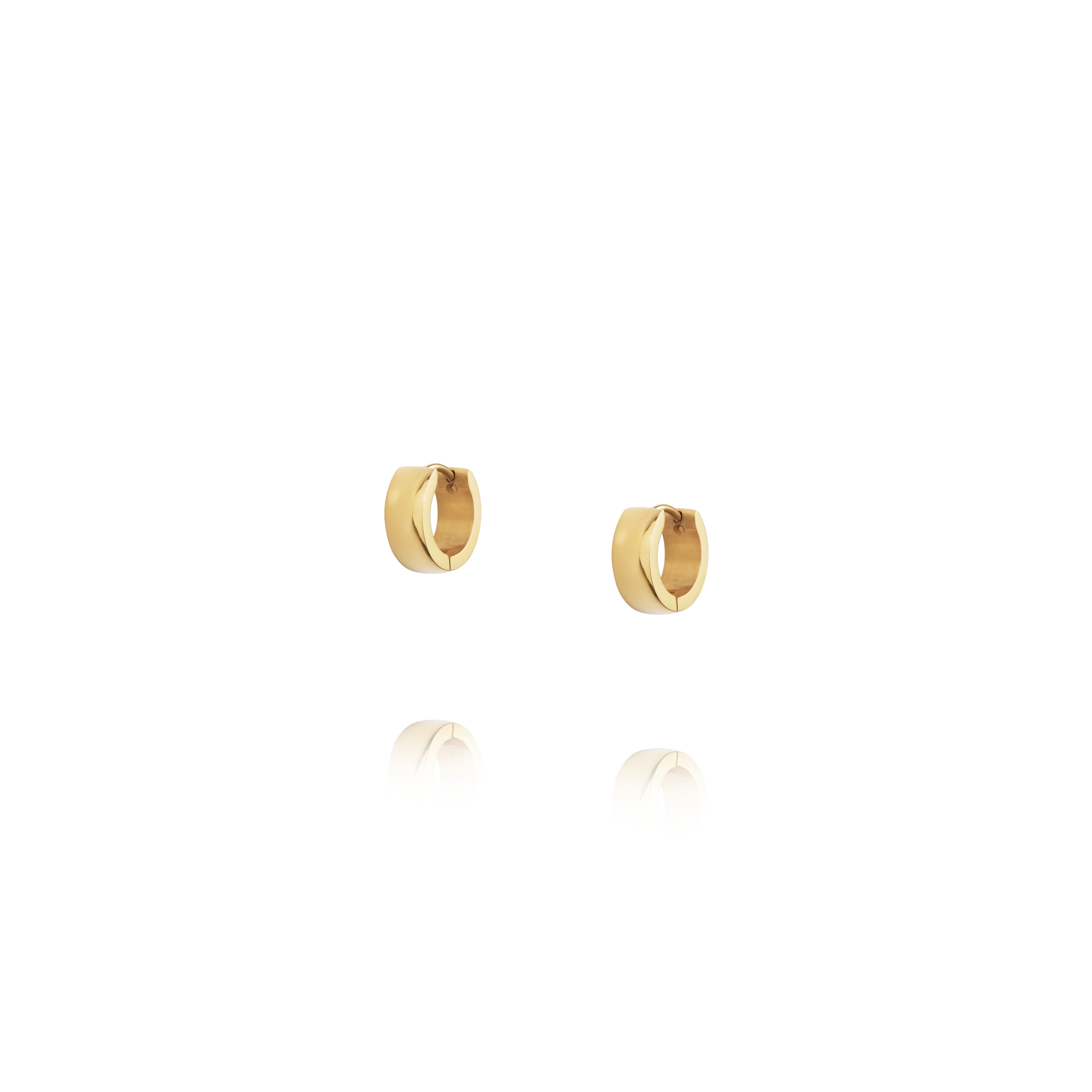 Mockberg Chunky Gold Hoops Small